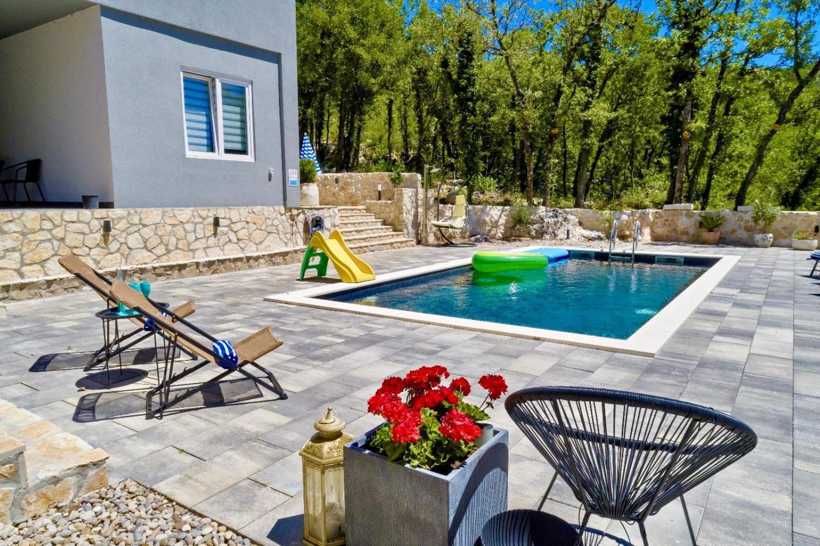 Luxury Villa Andrea Vrzika In Forest Near The Sea Zagvozd Exteriör bild