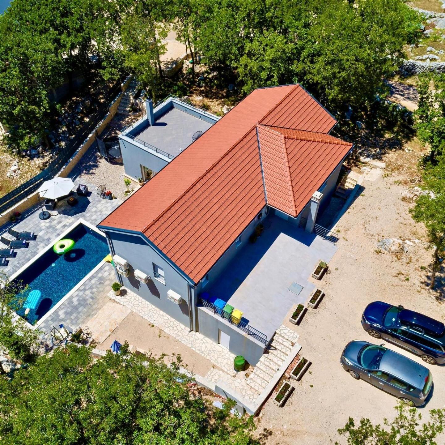 Luxury Villa Andrea Vrzika In Forest Near The Sea Zagvozd Exteriör bild