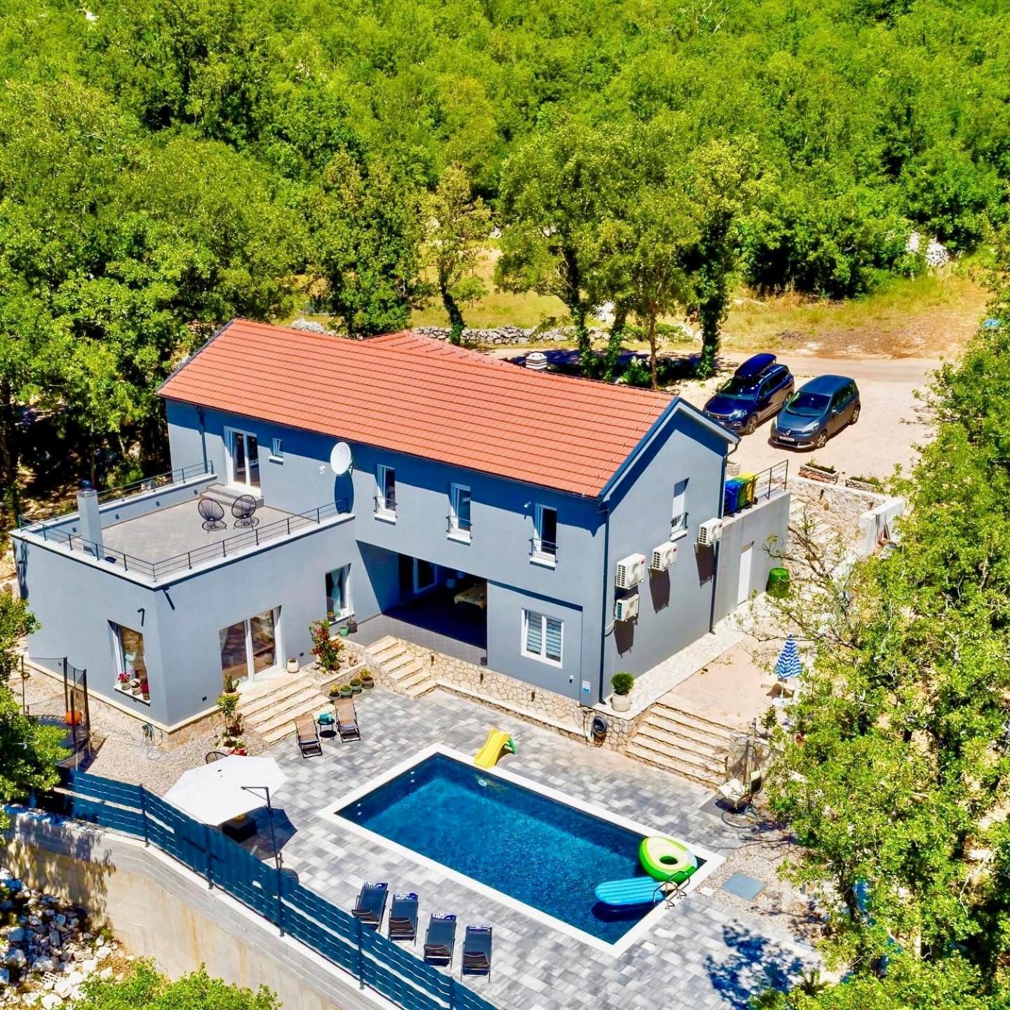 Luxury Villa Andrea Vrzika In Forest Near The Sea Zagvozd Exteriör bild